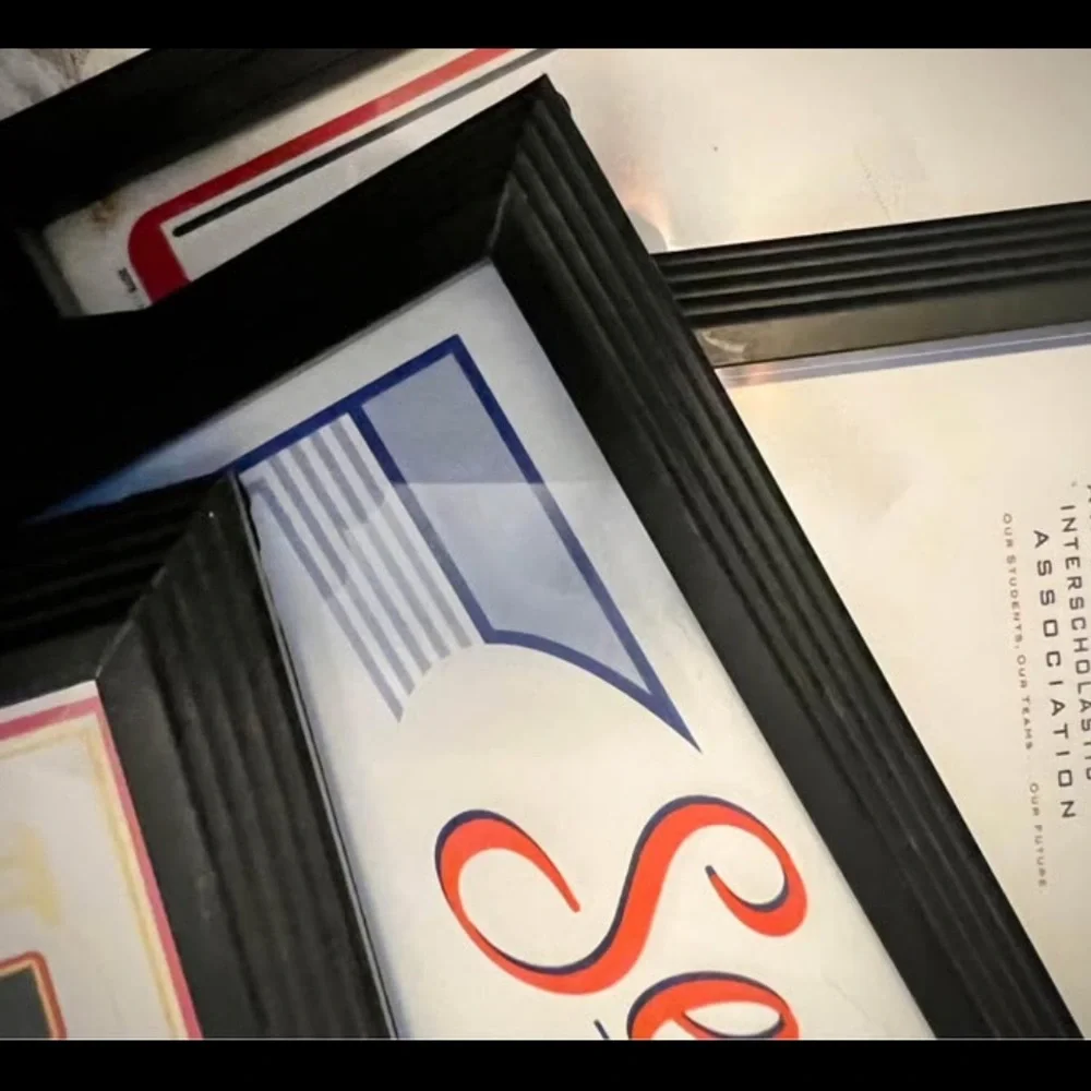 Set of 4 Black Award Certificate FRAMES